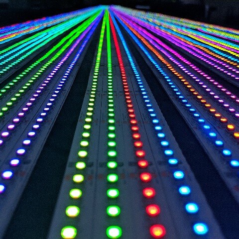 neon-goalposts-aflx.jpg Neon lights will illuminate the goalposts in AFLX - AFLX